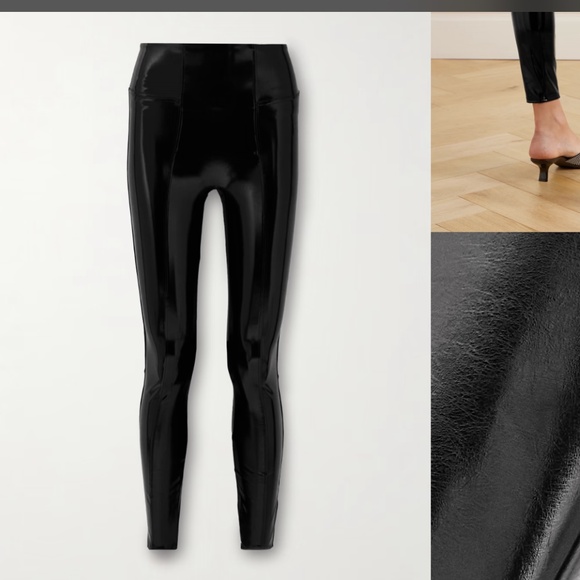 SPANX Faux Patent Leather Leggings - Picture 5 of 6
